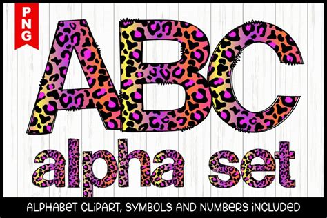 Download Sublimation Floral Alphabet Leopard Files DXF Files