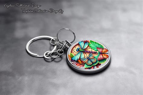 Download Sublimation Round Keychain Creativefabrica