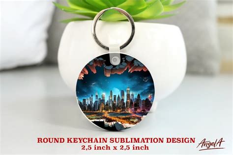 Download Sublimation Round Keychain Cut Images