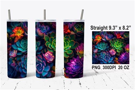 Download Sublimation Tumbler Design Succulent Cut Files