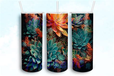 Download Sublimation Tumbler Design Succulent Files For Crafts
