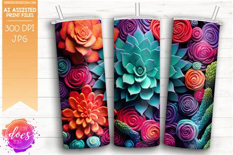 Download Sublimation Tumbler Design Succulent Printable