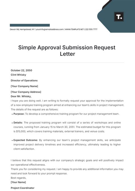 Submission and Approval