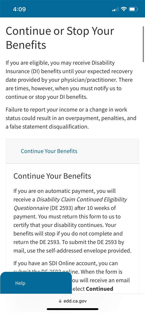 Submit The Continued Claim Certification