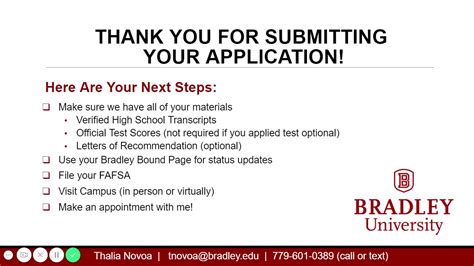 Submitting Your Application to ADRE