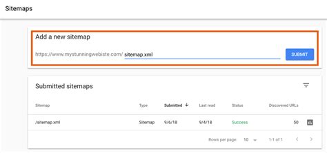 Submitting Your Sitemap