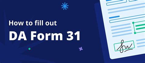 Submitting and Tracking Your DA Form 31 Request