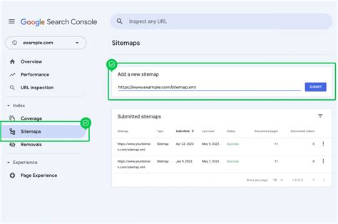 Submitting the Sitemap
