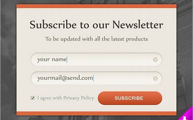 Subscribe To Newsletters