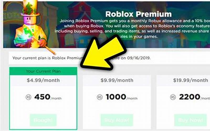 Subscribing To Roblox Premium