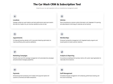 Subscription-Based Washes