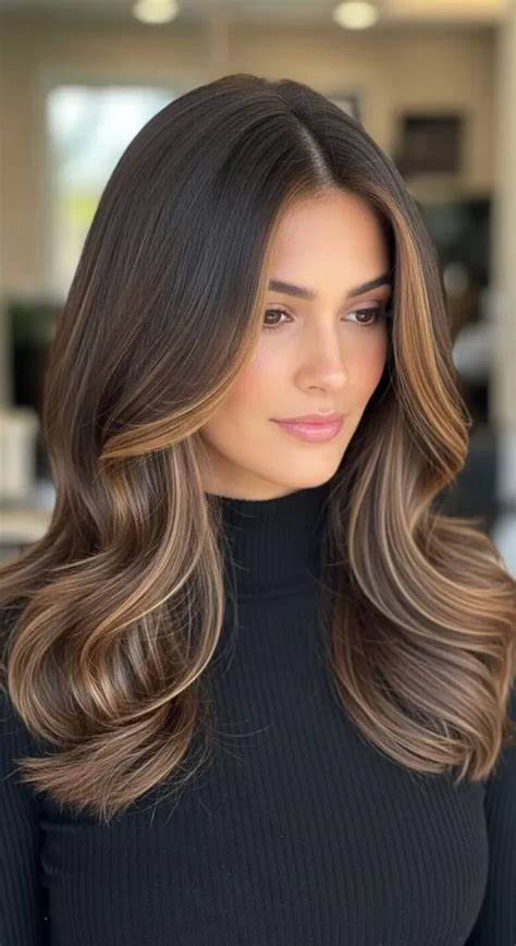 Subtle Caramel Highlights