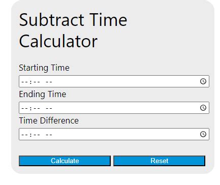 Subtract Time Calculator Transcending Earthly Constraints