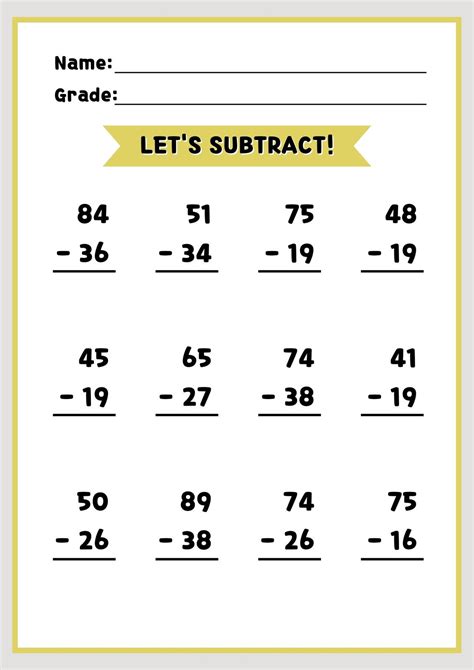 Subtraction With Pictures Worksheets