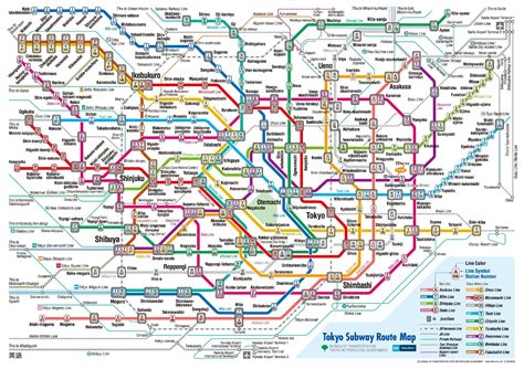 Subway Map In Tokyo