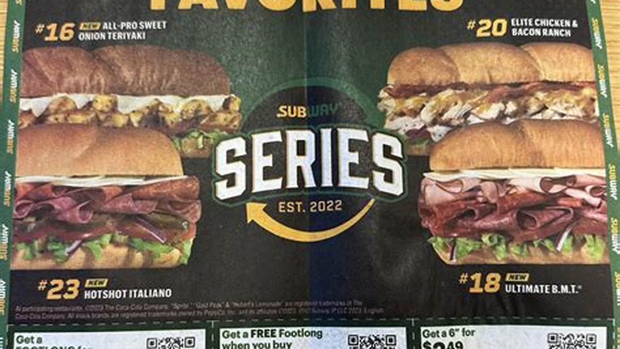Subway Promo Code March 2024 Reddit