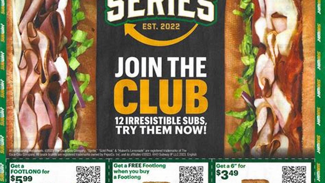 Subway Promo Code September 2024