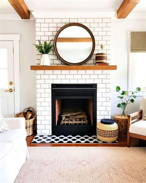 Subway Tile For Fireplace