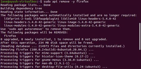 Sudo Apt Uninstall Package