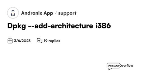 Sudo Dpkg Add Architecture I386