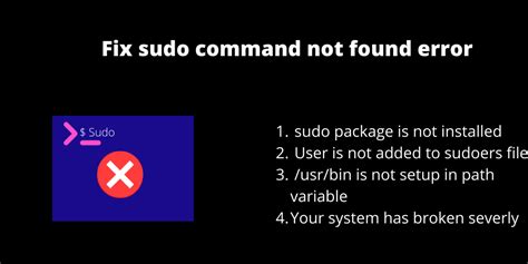 Sudo Not Found Windows