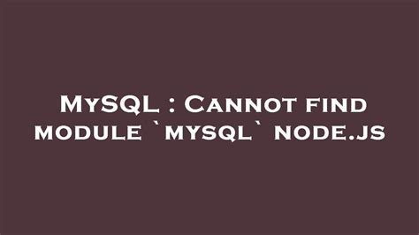 Sudo Python Cannot Find Module Mysql