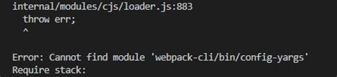 Sudo Python Cannot Find Module Webpack Cli/bin/config Yargs