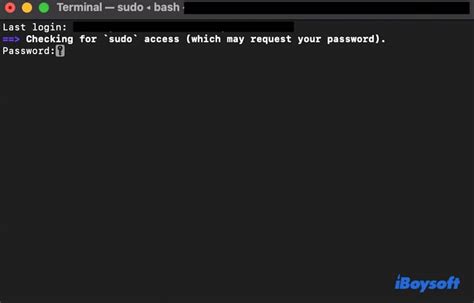 Sudo and the Terminal