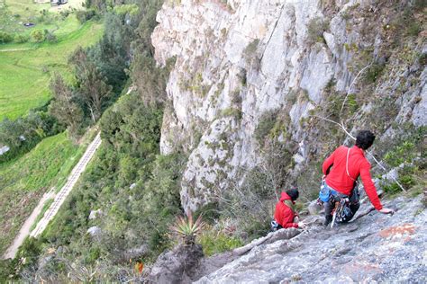 Suesca climbing route