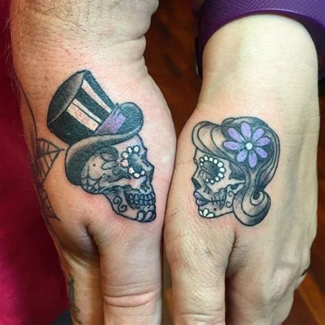 Pin by Kina Vasquez on phtoo Best couple tattoos, Skull