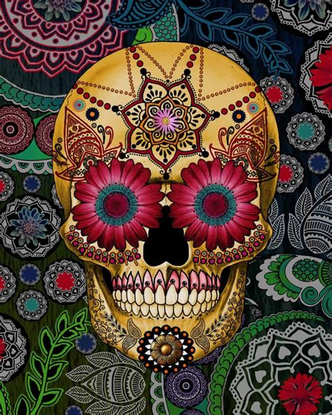 125+ Best Sugar Skull Tattoo Designs & Meaning (2019)