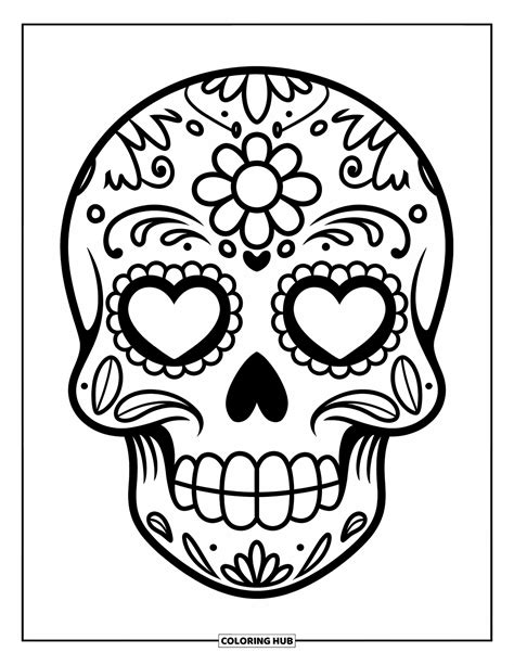 Sugar Skull Color Page