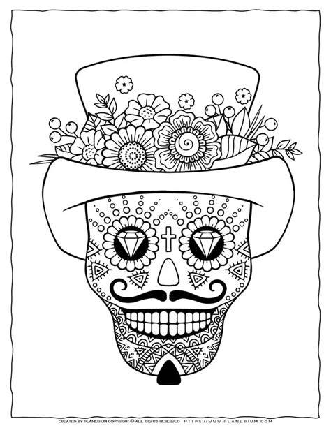 Sugar Skull Color Pages
