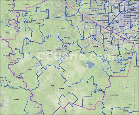 Sugarland Tx Zip Code Map