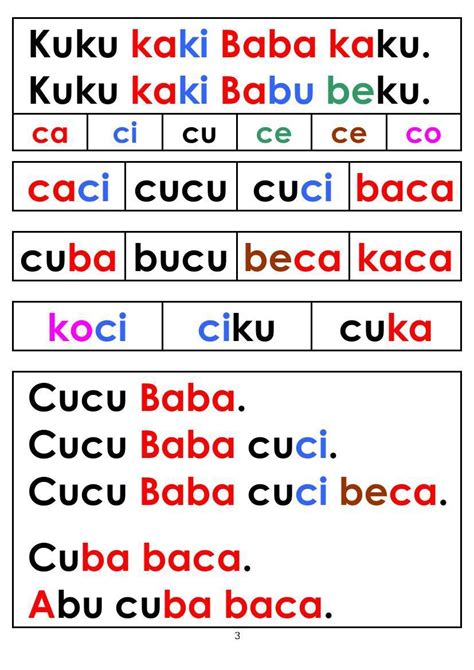 Suku Kata Ca Ci Cu Ce Co