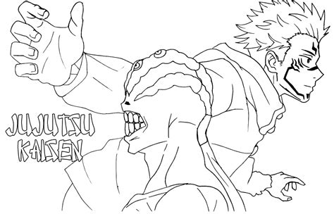 Sukuna Coloring Page