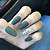 Sultry Shades: Embrace the seductive allure of dark green fall nail art