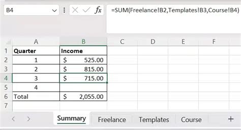 Sum Different Cell References