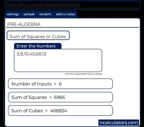 Calculate with Ease: Sum of Cubes Calculator for Quick and Accurate Results!