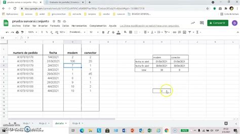 Suma Si Google Sheets como sumar cantidades entre fechas con la funcion SUMAR.SI.CONJUNTO en Google  Sheets . - YouTube