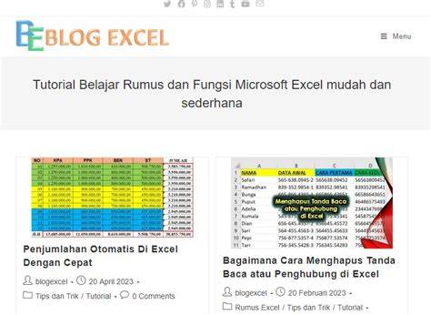 Sumber Belajar Excel