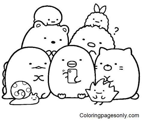 Sumikko Gurashi Coloring Pages