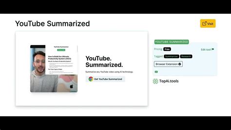 Summarize and Chat with YouTube Videos For Free