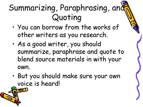 Summarizing other works