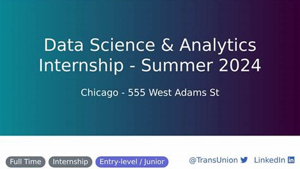 Summer 2024 Data Analytics Internship Jobs