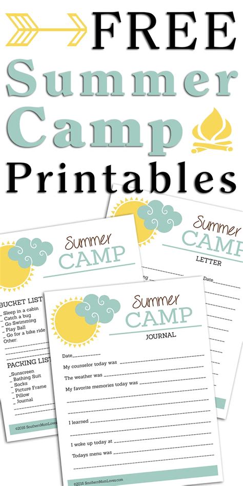Summer Camp Printables