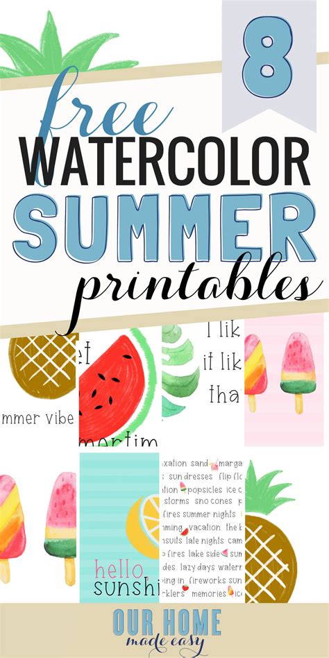 Summer Free Printables