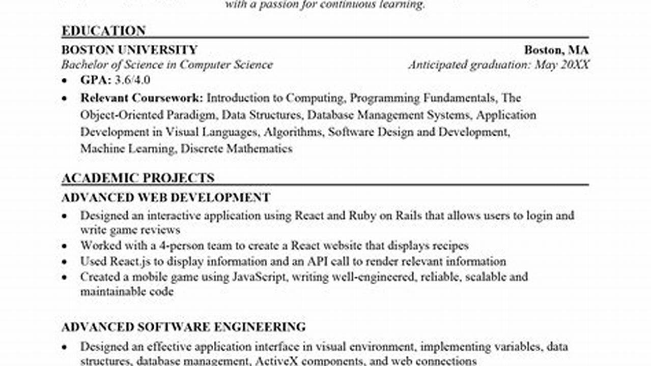 Summer Intern 2024 Computer Science