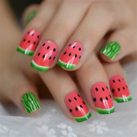 Summer Watermelon Nail Art HowTo DressJessXO Watermelon nails