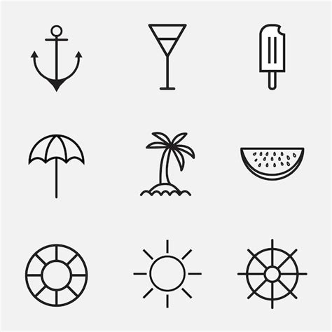 Summer App Icon Design Elements